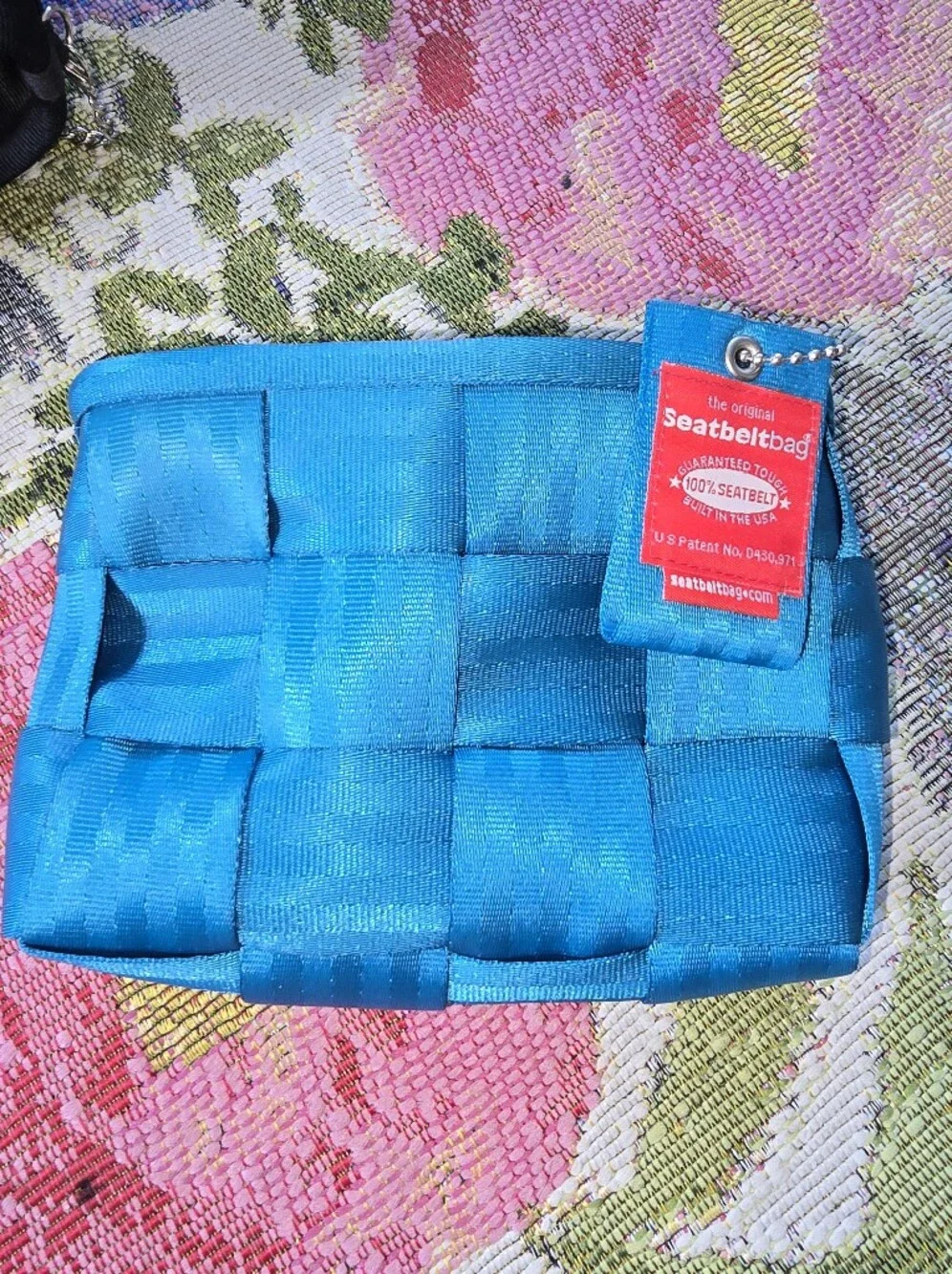 Harvey's Beetle Blue Old Style Make Up Bag With Hang Tag